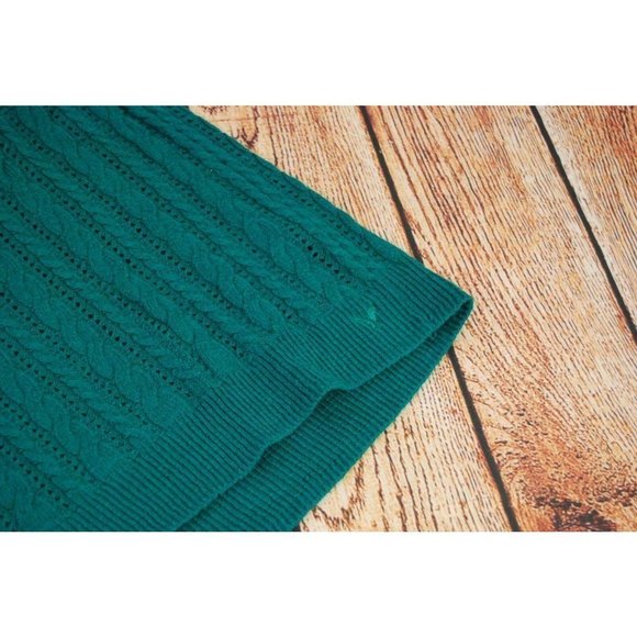Juniors American Eagle Outfitters Green Cable Knit Sweater -‎ XS - Picture 4 of 8